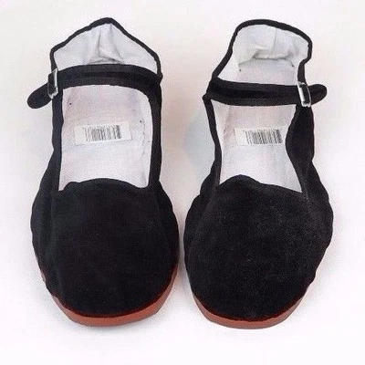 Zapatos clásicos chinos de terciopelo Mary Jane para mujer en negro tallas 35-41 nuevos Foto 1 de 3