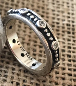 Pandora Sterling Silver Fairy Tale CZ Eternity Band Ring Size 6 190882CZ FZ - Picture 1 of 3