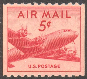Scott C37, the 1948 5 Cent Skymaster Airmail Stamp - MNH - Picture 1 of 1