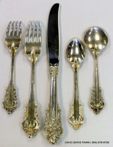 Wallace Grande Baroque 5 Piece Place Setting - Picture 1 of 7