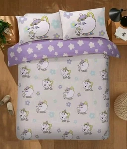 Nuevo con etiquetas Juego de edredón reversible Disney Mrs Potts individual/doble/rey polialgodón George - Imagen 1 de 8