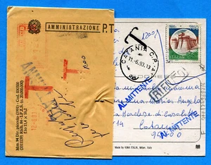 FRODE POSTALE - Cartolina affrancata con valore CASTELLI D'ITALIA (273697) - Imagen 1 de 2