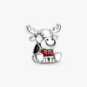 Authentic Genuine Pandora Canada Moose Maple Leaf Charm 798931C01 - Picture 1 of 2