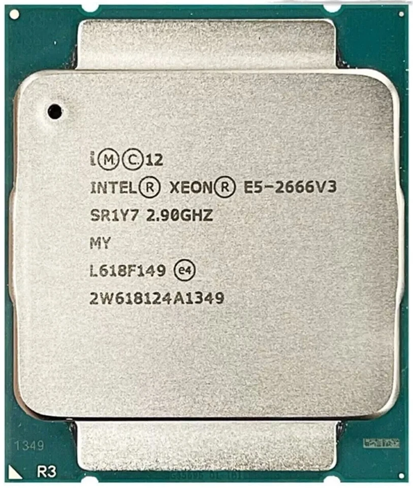 Intel Xeon E5-2666 v3 SR1Y7 2.9 - 3.5GHz, 25MB, 10 Core, FCLGA2011-3, 135W CPU - Image 1 of 1