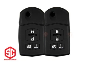 2x New KeyFob Remote Fobik Silicone Cover Fit / For Select Mazda Vehicles. - Bild 1 von 2