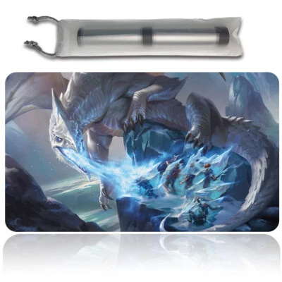 WHITE DRAGON -Board Game MTG Playmat Mouse Pad Playmat of MTG TCG CCG - Image 1 of 4