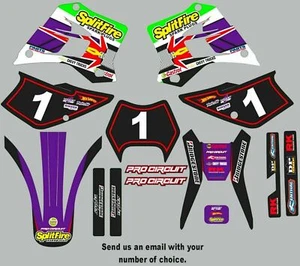 Graphic Kit for 1995-2006 Kawasaki KDX200 KDX 200 Splitfire Decals logo sticker - Picture 1 of 1