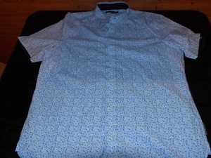 Camicia usata fantasia floreale indaco French Connection taglia XL ottime condizioni - Foto 1 di 6