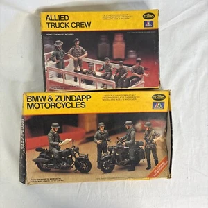 Testors Italeri  1/35 BMW Zundapp Motorcycles 852 & Allied Truck Crew 844 Bundle - Picture 1 of 11