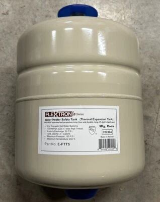 FlexTron E-Series Water Heater Safety Tank E-FTT5 Thermal Expansion 2.1 Gallon - Image 1 of 4