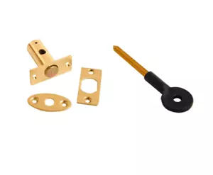 CHOOSE WINDOW DOOR SECURITY RACK BOLT Key BRASS Lock Spare Star Key Door 32mm - Picture 1 of 4
