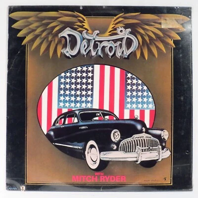 DETROIT w/ MITCH RYDER ‎– Detroit   1987  US Reissue LP   SEALED   Bob Ezrin - Image 1 of 2
