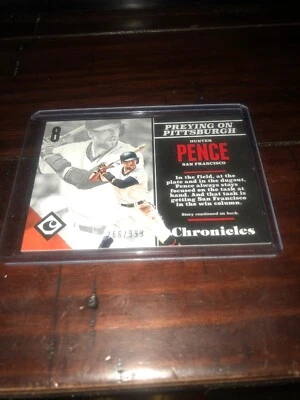 Hunter Pence 2017 Panini Chronicles GOLD Parallel #12 266/999 San Francisco - Image 1 of 4