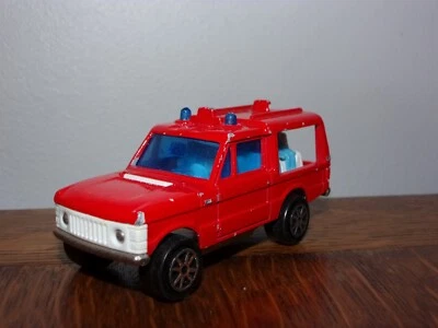 Majorette Range Rover Pompier Fire truck Bomberos 1/60 style Matchbox Hotwheels - Photo 1/4