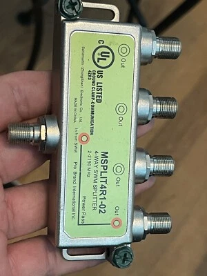 DirecTV 4-Way 1X4 Zinwell SWiM Splitter MSPLIT4R-02 SWM Multi Switch - Image 1 of 4