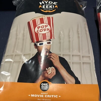 Adult Halloween Costume Hyde Eek Popcorn Movie Critic One Size Fits Most - Image 1 of 3