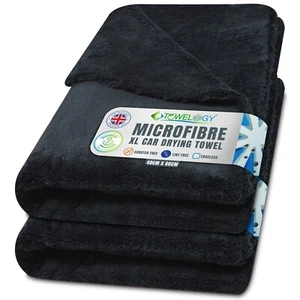 2x Microfibre Car Drying Towel XL Super Absorbent Large Edgeless Detailing Cloth - Picture 1 of 7