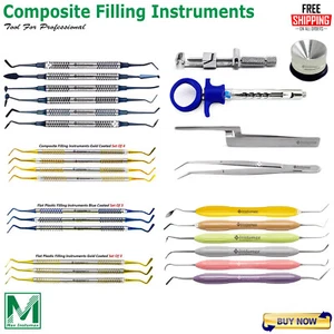 Dental Composite Filling Instruments Silicone Handel Flat Plastic Spatula Fillin - Picture 1 of 70