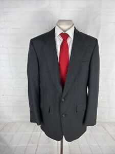 Hart Schaffner Marx Men's Dark Gray/Black Solid Suit 42R 32X30 $1,298