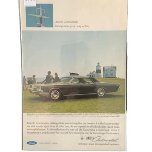 Anuncio publicitario Lincoln Continental 1966 vintage distingue tu forma de vida - Imagen 1 de 2