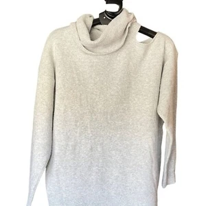 NWT Adyson Parker Grey Cold Shoulder Cowl Neck Sweater - Picture 1 of 3