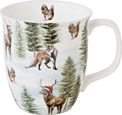 Becher Fine Bone China Tiere Wald Nordic Winter Animals IHR Ideal Home Range - Bild 1 von 2