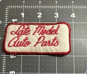 Late Model Auto Parts Patch 4”x2” Red/White - Picture 1 of 2