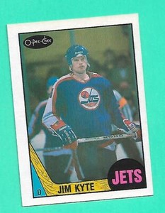 (1) JIM KYTE 1987-88 O-PEE-CHEE # 226 JETS ROOKIE NM CARD (W5977)  