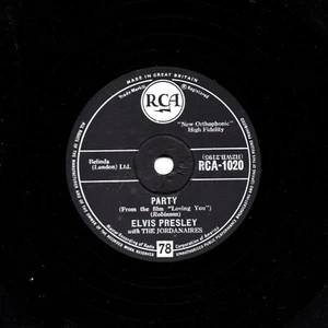 Clásico 1957 Elvis Presley 78 Fiesta/Got Lote Livin' A Do GB Rca 1020 E V+ - Picture 1 of 1