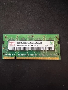 LAPTOP MEMORY 1GB HYNIX 2Rx16 PC-2 6400S - Picture 1 of 2
