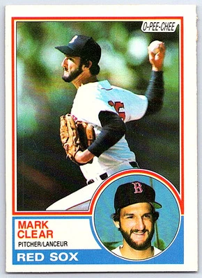 1983 O-Pee-Chee Mark Clear Boston Red Sox #162 - Image 1 of 2