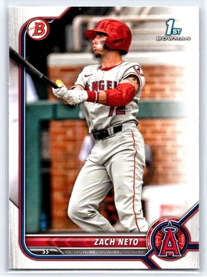 2022 Bowman Draft Zach Neto #BD-18 Los Angeles Angels - Image 1 of 2