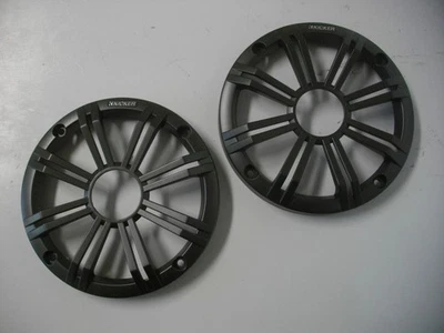 Kicker Audio 45BKMG6C 6 1/2 inch Charcoal Black Speaker Grill Cover - Image 1 of 4