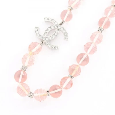 Collar CHANEL Cocomark Joyería Acero Inoxidable Plástico/Estrás Plata/P Foto 1 de 4