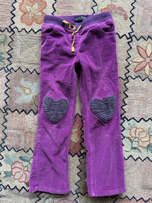 Pantalón corazón pana morado mini Boden 7 años Foto 1 de 4