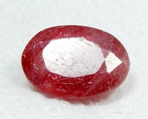 Certified Natural Enhanced Precious Oval Cut Mozambique Ruby Gems 19.59 Carat - Picture 1 of 5