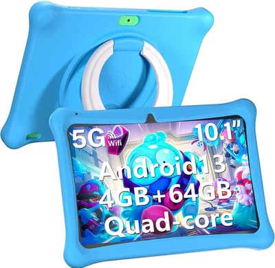 SGIN Tablet for Kids 10 Inch Android 13 2GB RAM 64GB ROM Camera Bluetooth WiFi - Image 1 of 4