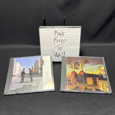 Lot of 3 Pink Floyd CD Albums Animals + The Wall (2 DISC) + Wish You Were Here - Image 1 of 4