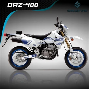 Drz 400sm 400s 400 Kit Calcomanías Gráficas Suzuki Pegatinas Supermoto Personalizado Retro - Imagen 1 de 4