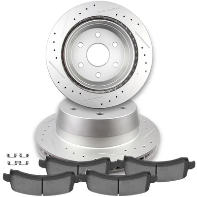 Rear Brake Pads And Rotors Kit For 2003-2006 Cadillac Escalade Avalanche - Image 1 of 4