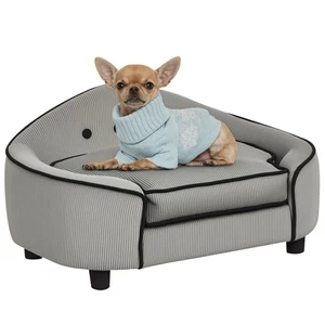 PawHut Dog Sofa Puppy Chair Kitten Bed Lounge w/ Cushion, for XS and S Dogs - Picture 1 of 11
