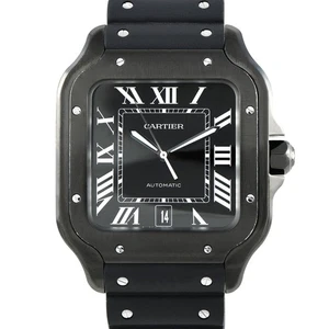 Reloj Cartier Santos Modelo Grande Todo Negro ADLC Acero WSSA0039 - Imagen 1 de 4