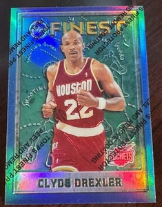 Clyde Drexler 1995 mejor refractor con revestimiento #75 Rockets Hof - Imagen 1 de 2