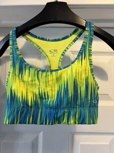 Multi Coloured Yellow/Blue Champion Sports Bra Women’s Size S - Picture 1 of 3
