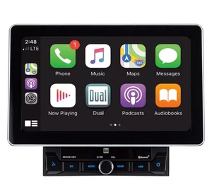 DUAL XDCPA11BT 10.1" Touchscreen Media AV Apple CarPlay Android Auto Bluetooth - Picture 1 of 6
