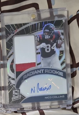 2021 Panini Spectra Radiant Rookie Nico Collins #RRS-NC Prizm RPA /60 - Image 1 of 2