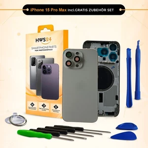 Funda Trasera para iPhone 15 Pro Max Natural Carcasa Marco Trasero Carcasa - Imagen 1 de 2