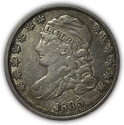 1835 Capped Bust Dime Extremely Fine XF Coin #27336 - Image 1 of 3