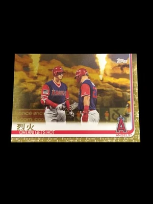 Topps Shohei Ohtani & Mike Trout 2019 oro japonés/2019 Angels #367 Foto 1 de 2