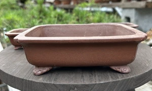 Maceta Bonsai Japonesa "Shibakatsu" Mediana Rectángulo Marrón NUEVA - Imagen 1 de 3